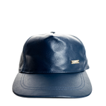 Blu Leather Strapback