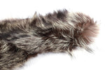 Brown colour crystal fox fur collar addon accessory.