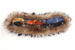 Crystal fox fur collar addon accessory.