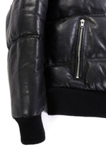 Men Leather Fly By Night Bomber
