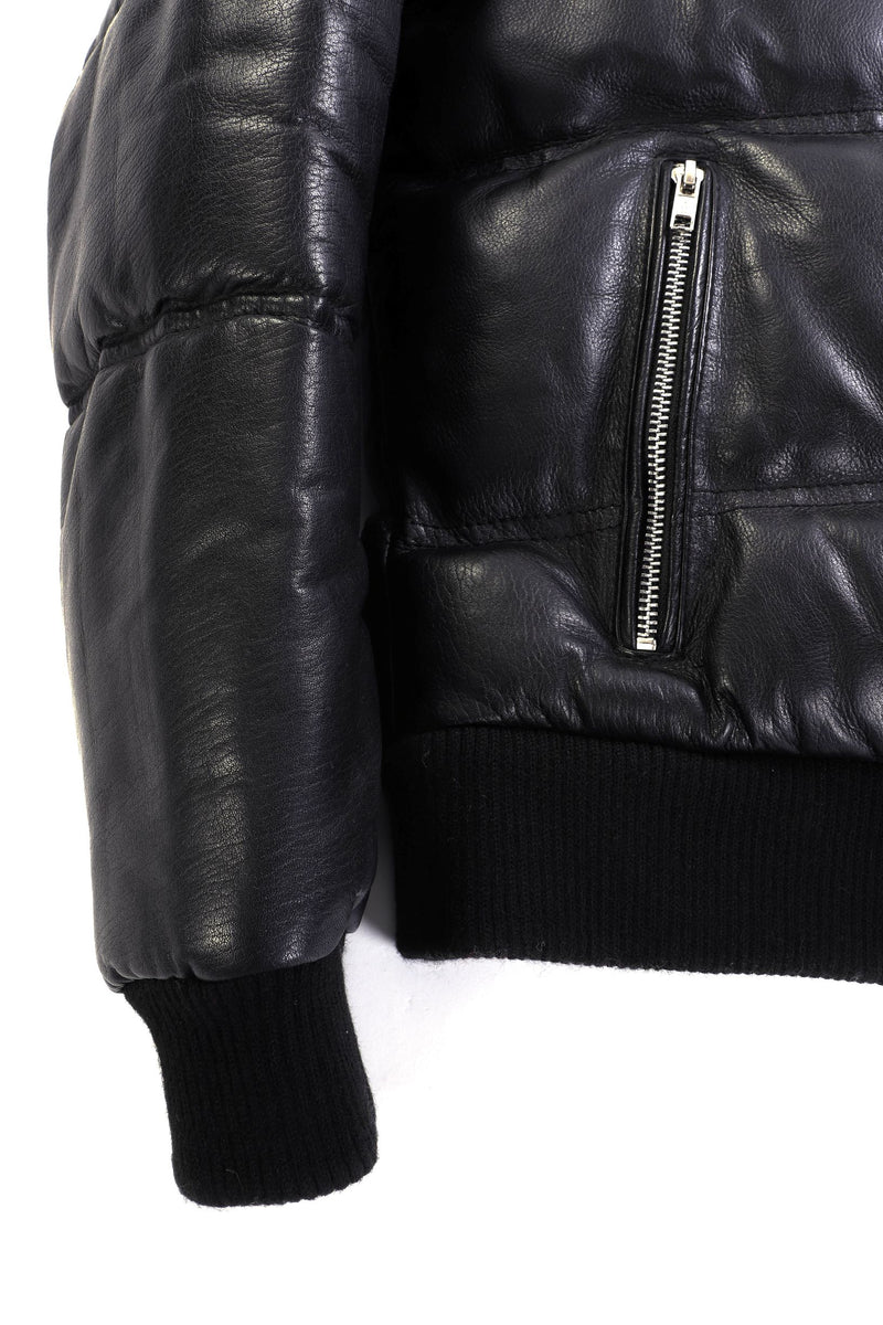 Men Leather Fly By Night Bomber