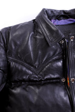 Men Leather Fly By Night Bomber