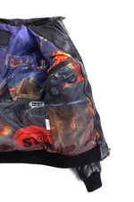 Men Leather Fly By Night Bomber