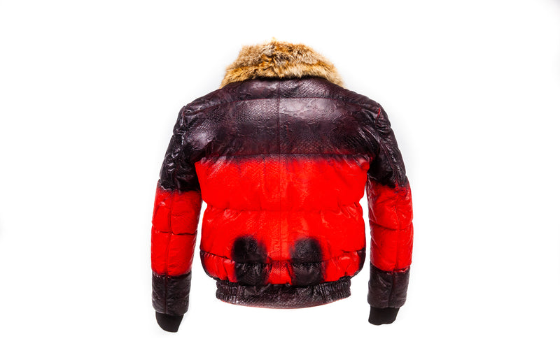 Mens Hill Top Leather Bomber