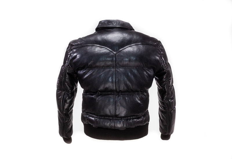 Men Leather Fly By Night Bomber