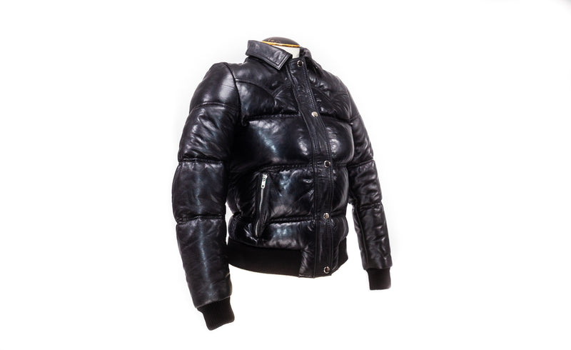 Women Leather Fly By Night Bomber